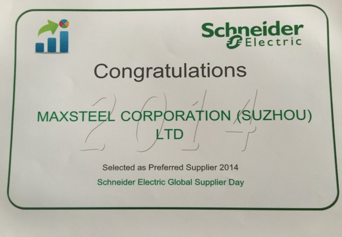 Schneider Electric Preferred Supplier Since 2014